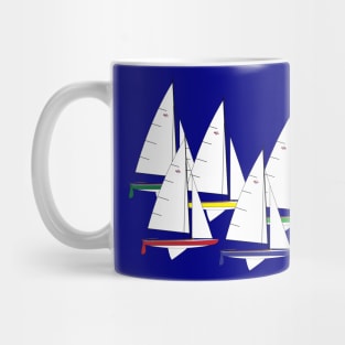 Hampton One Design Sailboats Racing Mug